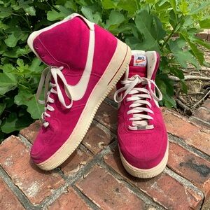 2013 Nike Air  Force 1 High 07 Blazer Pack Fuschia/Sail Sneakers 315121602 Sz 12